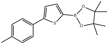 5-(4-Tolyl)thiophene-2-boronic acid pinacol ester,2223031-94-3,结构式