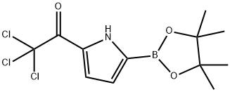 5-Trichloroacetyl-1H-pyrrole-2-boronic acid pinacol ester Structure
