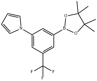 1-(3-(4,4,5,5-tetramethyl-1,3,2-dioxaborolan-2-yl)-5-(trifluoromethyl)phenyl)-1H-pyrrole 化学構造式