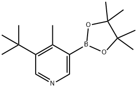 4-Methyl-5-(tert-butyl)pyridine-3-boronic acid pinacol ester Struktur
