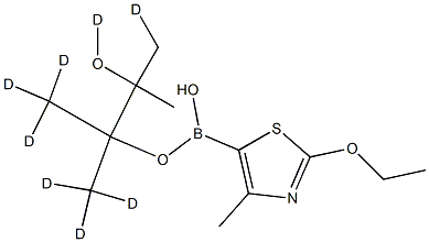 (2-Ethoxy-4-methyl-d8)-thiazole-5-boronic acid pinacol ester Structure