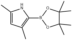 3,5-Dimethyl-1H-pyrrole-2-boronic acid pinacol ester 结构式