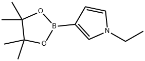 1-ETHYL-3-(4,4,5,5-TETRAMETHYL-1,3,2-DIOXABOROLAN-2-YL)-1H-PYRROLE Structure