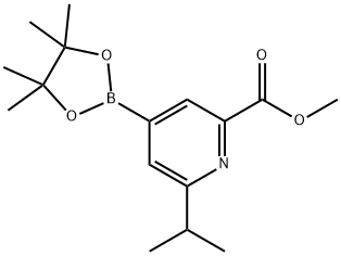 methyl 6-isopropyl-4-(4,4,5,5-tetramethyl-1,3,2-dioxaborolan-2-yl)picolinate|