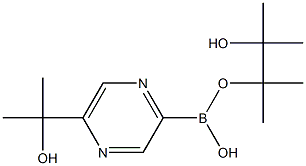 5-(1-Hydroxy-1-methylethyl)pyrazine-2-boronic acid pinacol ester Structure