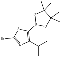 4-(iso-Propyl)-2-bromothiazole-5-boronic acid pinacol ester Structure