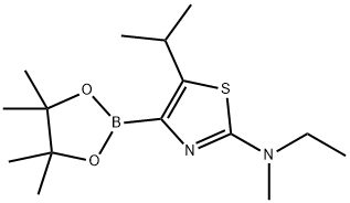 5-(iso-Propyl)-2-(methylethylamino)thiazole-4-boronic acid pinacol ester,2223036-11-9,结构式