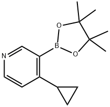 4-(Cyclopropyl)pyridine-3-boronic acid pinacol ester Struktur