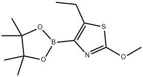 5-Ethyl-2-methoxythiazole-4-boronic acid pinacol ester Structure