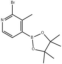 2-Bromo-3-methylpyridine-4-boronic acid pinacol ester Structure