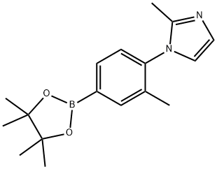 3-Methyl-4-(2-methylimidazol-1-yl)phenylboronic acid pinacol ester Struktur