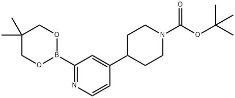 4-(N-Boc-Piperidin-4-yl)pyridine-2-boronic acid neopentylglycol ester Struktur