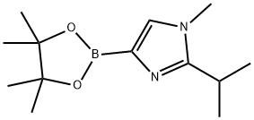 2-isopropyl-1-methyl-4-(4,4,5,5-tetramethyl-1,3,2-dioxaborolan-2-yl)-1H-imidazole 结构式