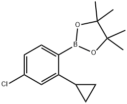 2-(4-chloro-2-cyclopropylphenyl)-4,4,5,5-tetramethyl-1,3,2-dioxaborolane Structure