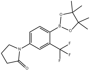 1-[4-(TETRAMETHYL-1,3,2-DIOXABOROLAN-2-YL)-3-TRIFLUOROMETHYLPHENYL]PYRROLIDIN-2-ONE Structure