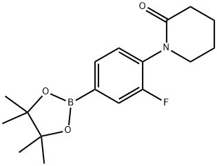 1-[4-(TETRAMETHYL-1,3,2-DIOXABOROLAN-2-YL)-2-FLUOROPHENYL]PIPERIDIN-2-ONE Structure