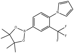 3-(Trifluoromethyl)-4-(1H-pyrrol-1-yl)phenylboronic acid pinacol ester Structure