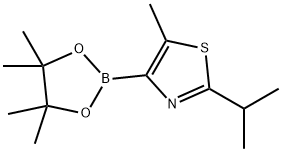5-Methyl-2-(iso-propyl)thiazole-4-boronic acid pinacol ester Structure
