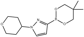 N-(Oxan-4-yl)imidazole-3-boronic acid neopentylglycol ester Structure