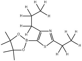 [2-Ethyl-4-(n-propyl)-d12]-thiazole-5-boronic acid pinacol ester Structure