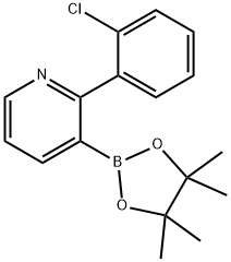 2-(2-Chlorophenyl)pyridine-3-boronic acid pinacol ester Structure