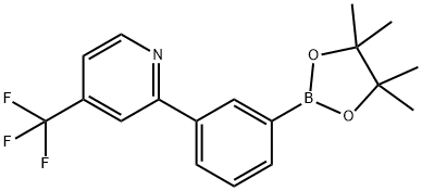 3-(4-Trifluoromethylpyridin-2-yl)phenylboronic acid pinacol ester,2223046-15-7,结构式