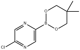 5-Chloropyrazine-2-boronic acid neopentylglycol ester Structure