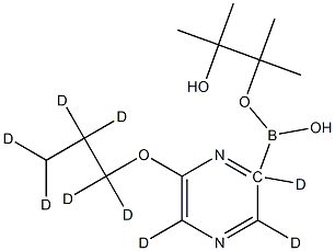 [6-(n-Propoxy)pyrazine-d9]-2-boronic acid pinacol ester 结构式