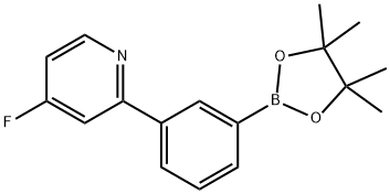 3-(4-Fluoropyridin-2-yl)phenylboronic acid pinacol ester,2223049-50-9,结构式