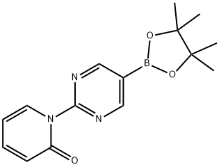 2-(1H-Pyridin-2-one)pyrimidine-5-boronic acid pinacol ester Structure