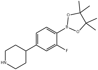 4-(3-fluoro-4-(4,4,5,5-tetramethyl-1,3,2-dioxaborolan-2-yl)phenyl)piperidine|