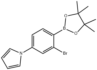 2-Bromo-4-(1H-pyrrol-1-yl)phenylboronic acid pinacol ester Struktur