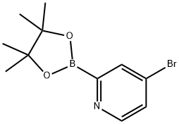 4-Bromopyridine-2-boronic acid pinacol ester 化学構造式