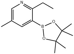 5-Methyl-2-ethylpyridine-3-boronic acid pinacol ester,2223051-93-0,结构式