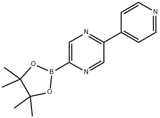 2-(pyridin-4-yl)-5-(4,4,5,5-tetramethyl-1,3,2-dioxaborolan-2-yl)pyrazine Structure