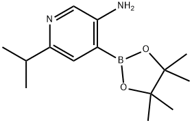 3-Amino-6-(iso-propyl)pyridine-4-boronic acid pinacol ester,2223052-51-3,结构式