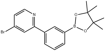 3-(4-Bromopyridin-2-yl)phenylboronic acid pinacol ester Structure
