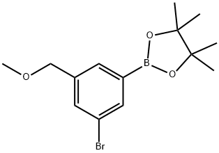 2-(3-bromo-5-(methoxymethyl)phenyl)-4,4,5,5-tetramethyl-1,3,2-dioxaborolane Structure