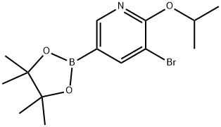 5-Bromo-6-(iso-propoxy)pyridine-3-boronic acid pinacol ester Structure