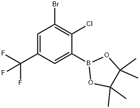 2-Chloro-3-bromo-5-trifluoromethylphenylboronic acid pinacol ester|2-Chloro-3-bromo-5-trifluoromethylphenylboronic acid pinacol ester