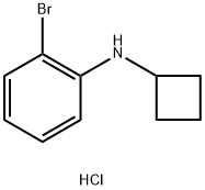 2-bromo-N-cyclobutylaniline hydrochloride Structure