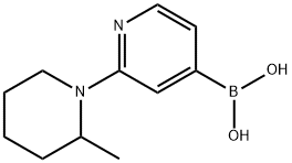 2-(2-Methylpiperidin-1-yl)pyridine-4-boronic acid Struktur