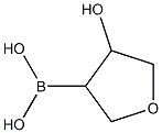 4-(Hydroxy)tetrahydrofuran-3-boronic acid Struktur