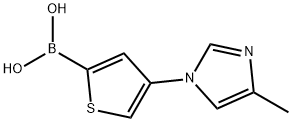 4-(4-Methylimidazol-1-yl)thiophene-2-boronic acid Structure