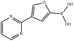 4-(Pyrimidin-2-yl)furan-2-boronic acid 化学構造式