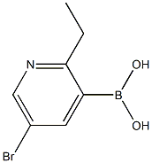 5-Bromo-2-ethylpyridine-3-boronic acid,2225154-64-1,结构式