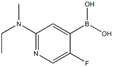 5-Fluoro-2-(methylethylamino)pyridine-4-boronic acid Structure