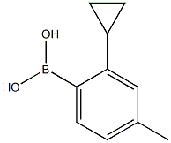 (2-cyclopropyl-4-methylphenyl)boronic acid Struktur