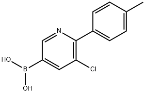 5-Chloro-6-(4-tolyl)pyridine-3-boronic acid,2225155-38-2,结构式