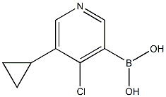 (4-氯-5-环丙基吡啶-3-基)硼酸,2225155-46-2,结构式